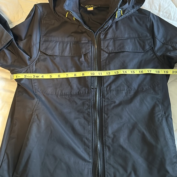 Eddie Bauer black travel raincoat jacket black medium - Picture 14 of 16